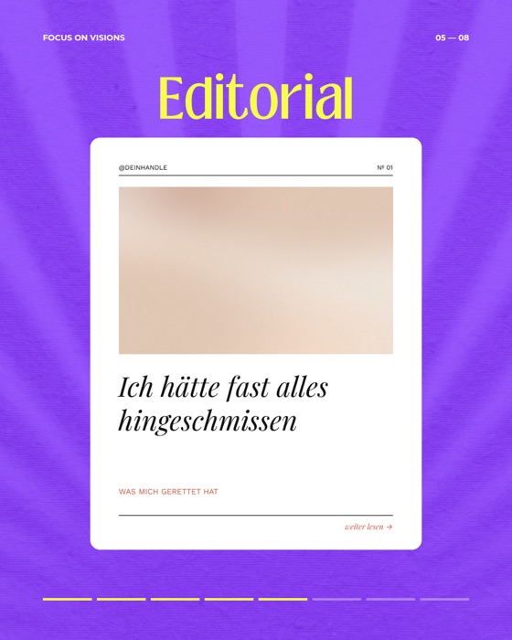 Vorlagen-Design Editorial