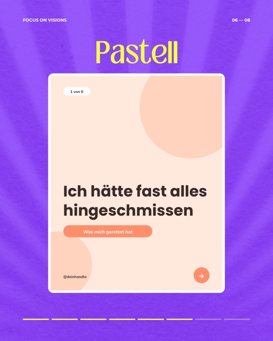 Vorlagen-Design Pastell